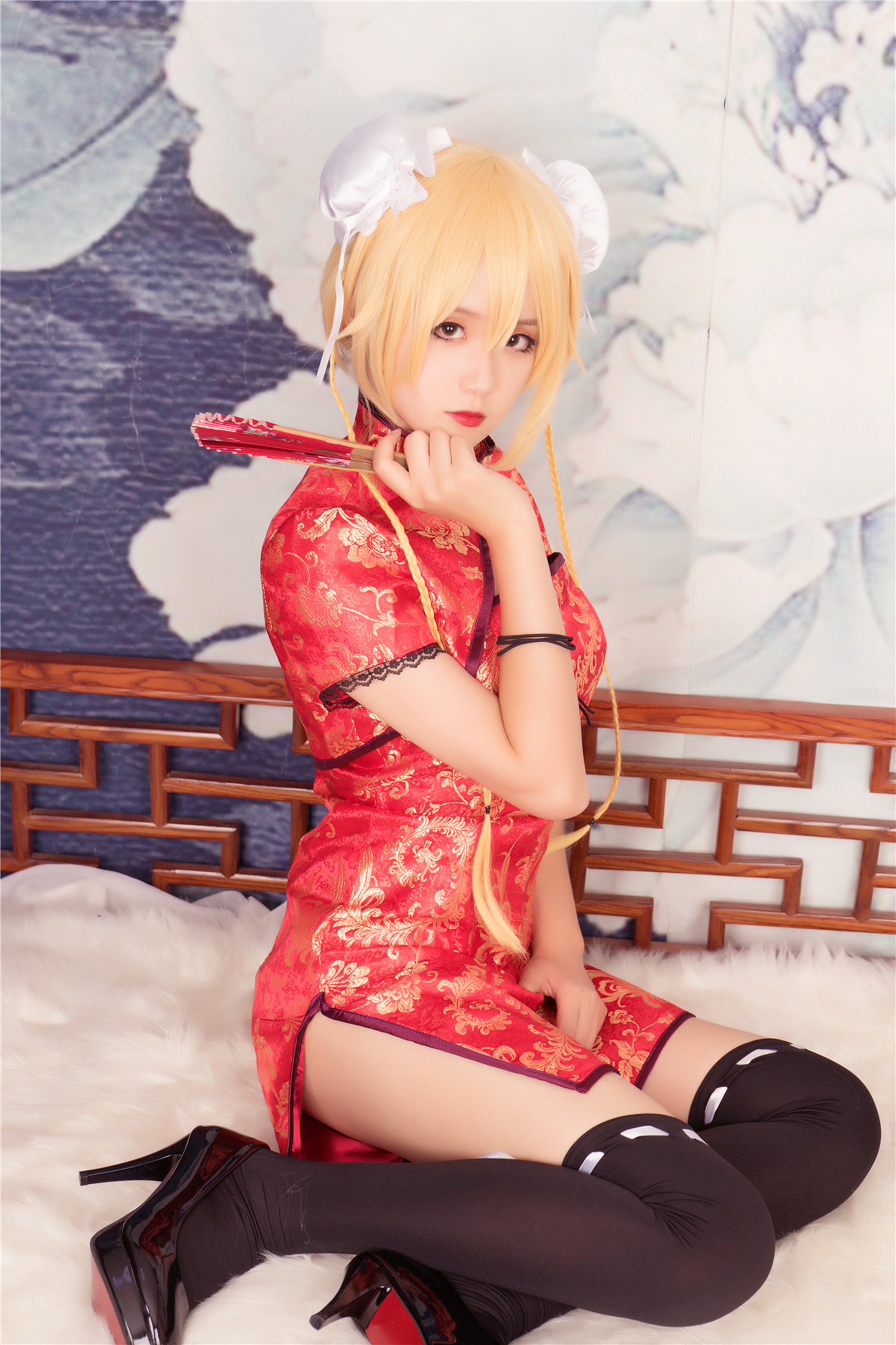 图片[1]-风之领域 – NO.180 旗袍下的黑丝 [40P]-XikXak